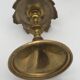 Old persian candle holder, ottoman in brass chiseled XIXth