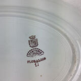 Plat ancien artisanal made in france digoin