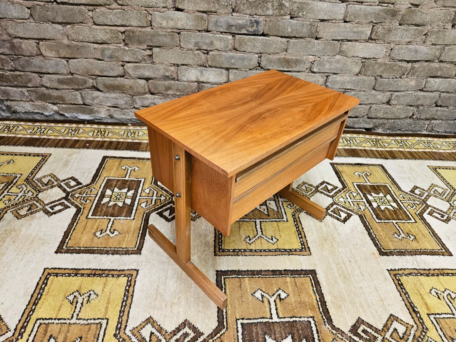 Small Scandinavian bedside table 1960 vintage