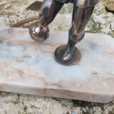 Art deco lamp in footballer marble