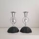 Pair of Alessi candlesticks designed by Alessandro Mendini