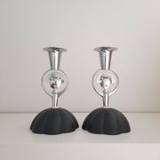 Pair of Alessi candlesticks designed by Alessandro Mendini