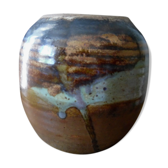 Vase en grès  vernisé