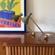 Ensemble de 2 lampes de table des années 50, attribuées à Stilnovo Milano Italie.
