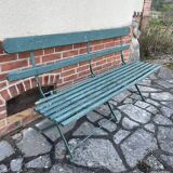 Antique folding garden bench