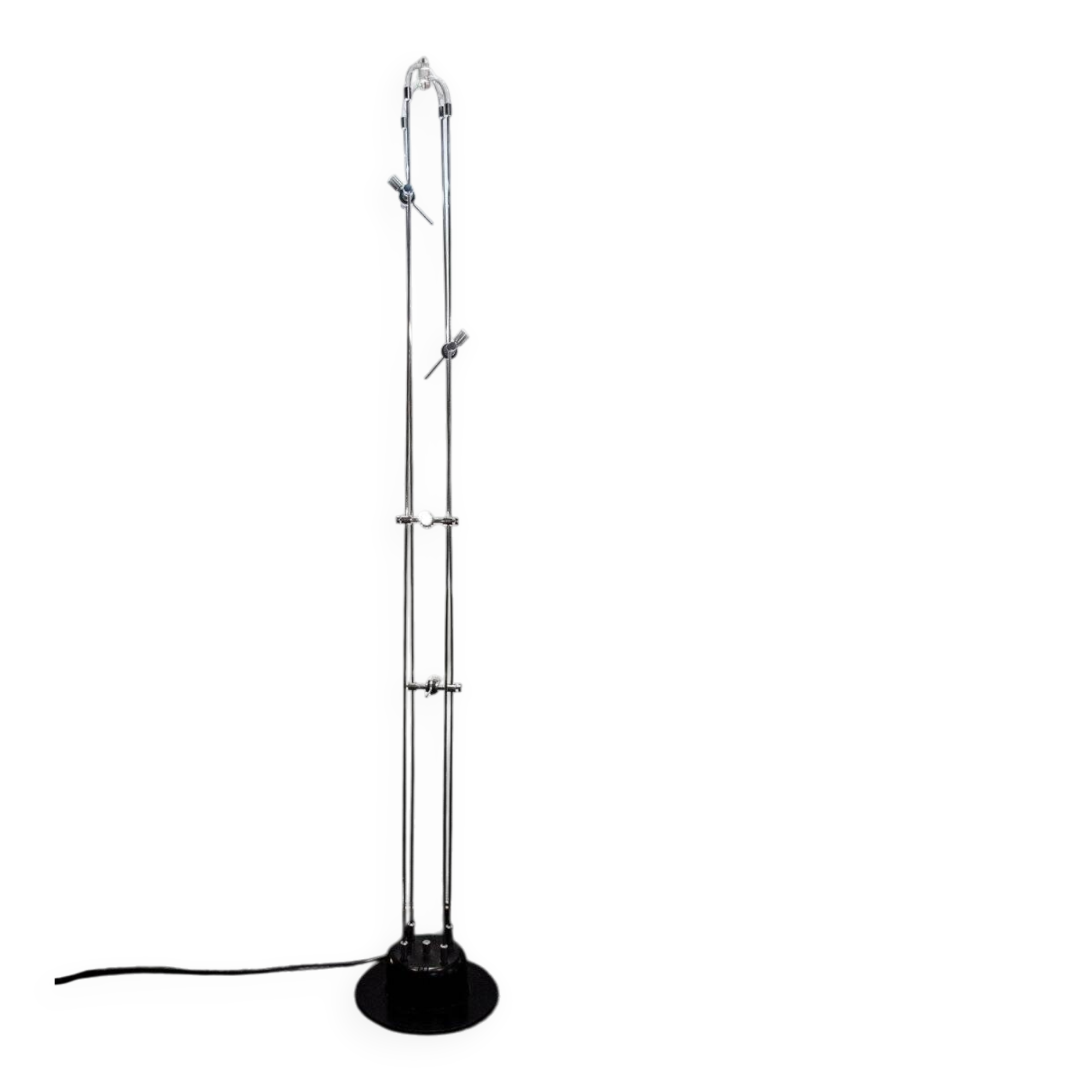 Vintage acrylic glass floor lamp, Italy, 1980s