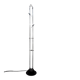 Vintage acrylic glass floor lamp, Italy, 1980s