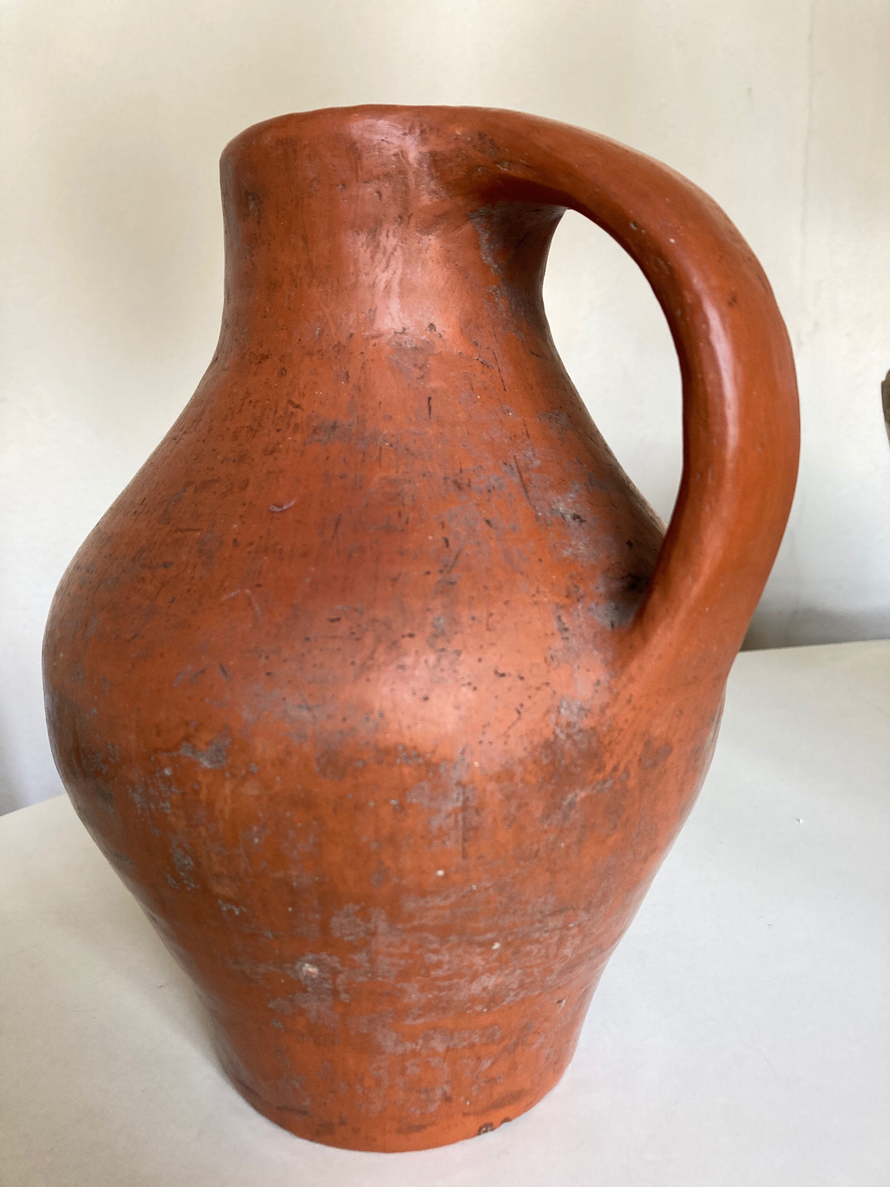 Vase pitcher XL in potter's terracotta 1960