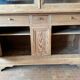 Glass-fronted dresser in pitch pine - Late 19th century