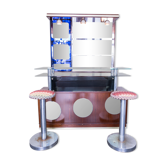 Bar and 2 stools 1960