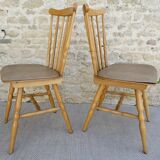 Pair of Baumann bistro chairs, Menuet model