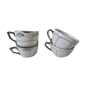 Duos de tasses art déco vintage années 30