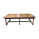 Table de ferme en chêne parqueté XIXeme