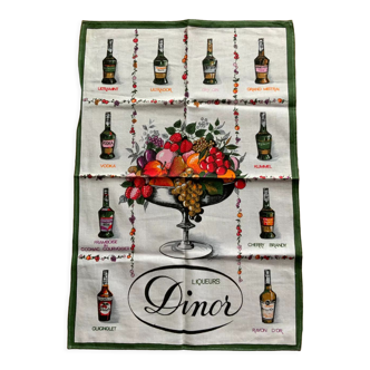 Dinor liqueur advertising cloth