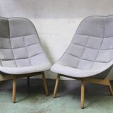 Uchiwa Quilt armchair, Hay