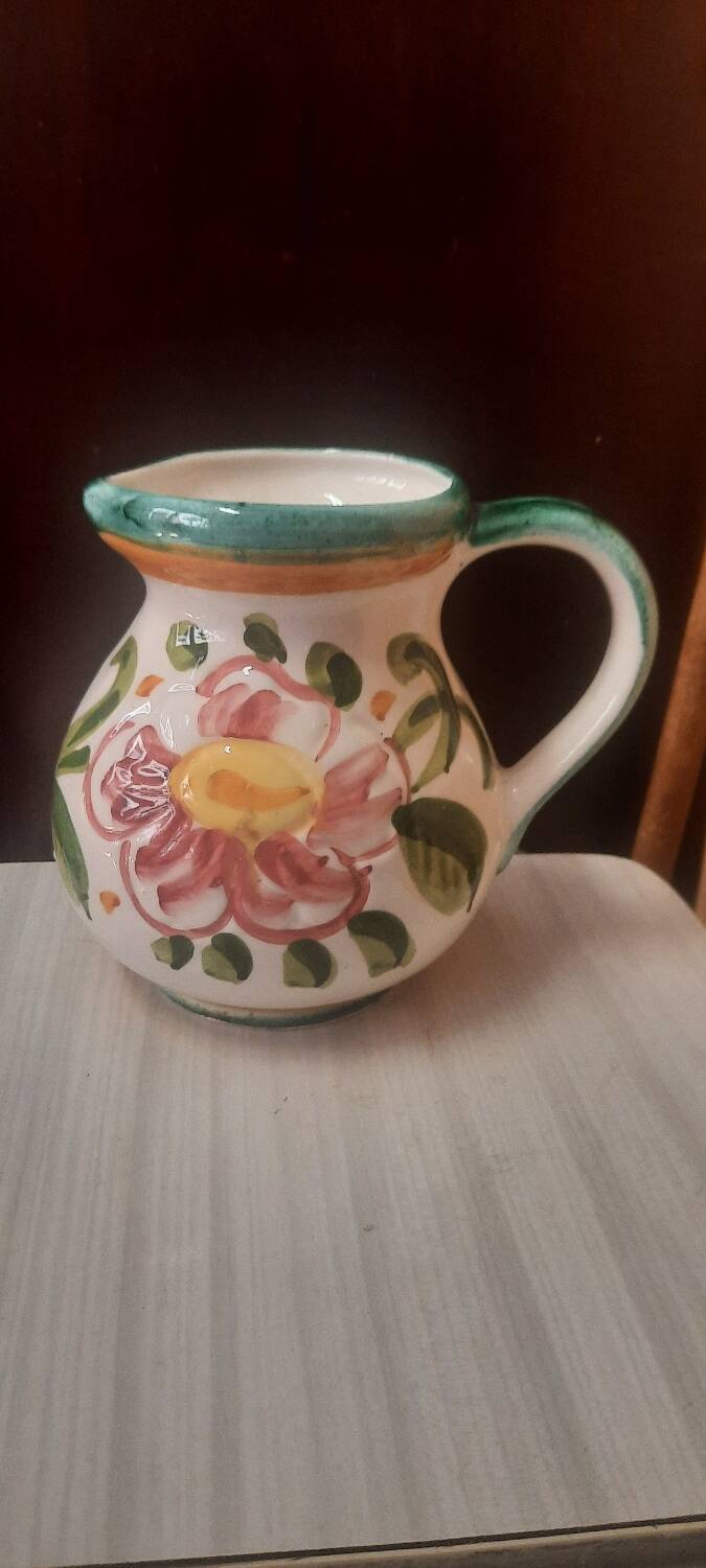 Italian ceramic pitcher