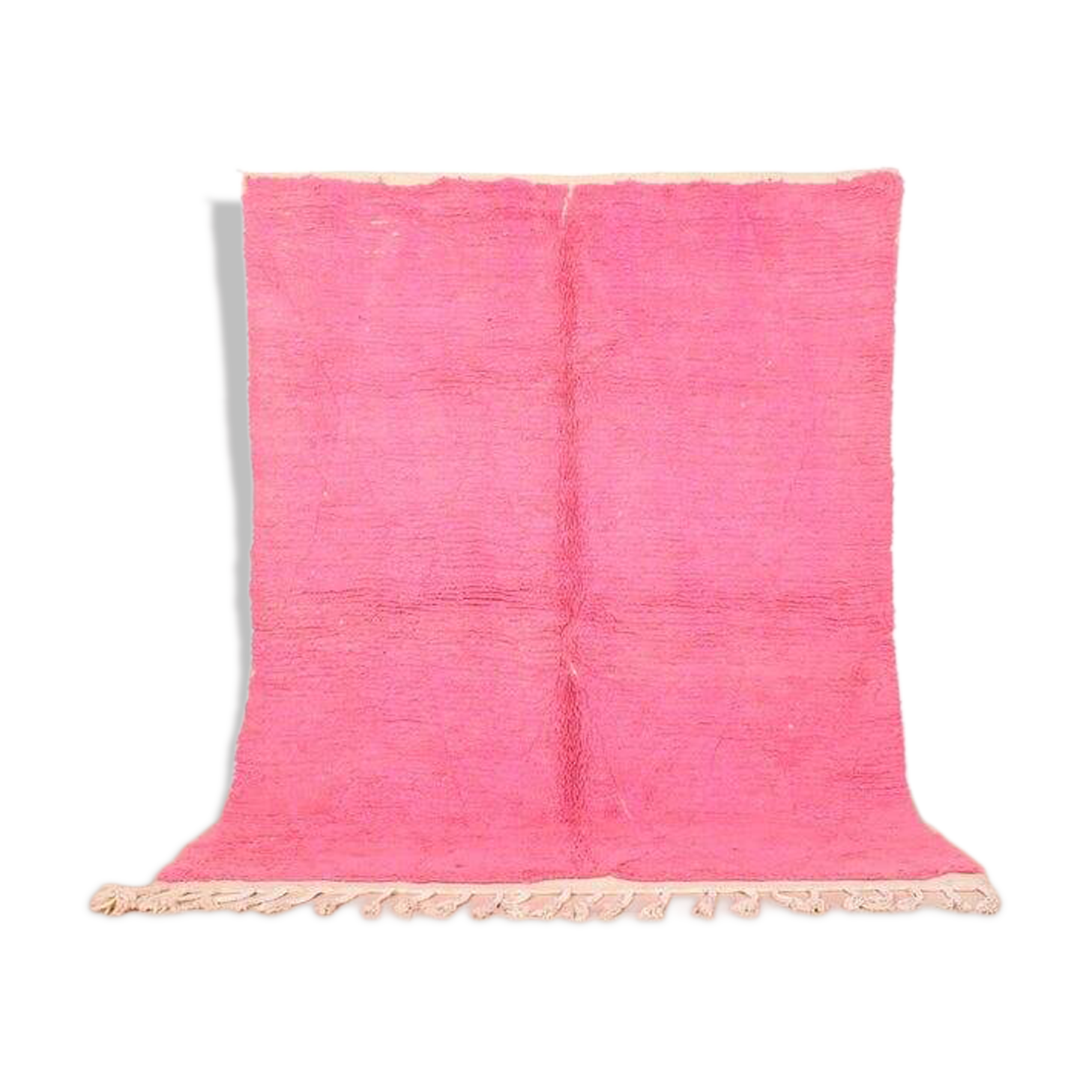 Traditional handwoven Berber rug pink 1.5/2.5 m