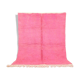 Traditional handwoven Berber rug pink 1.5/2.5 m