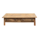 Grande table basse de ferme ancienne esprit campagne chic