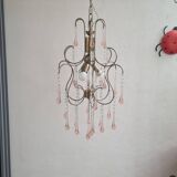 Antique Italian Chandelier Murano Glass Italy 1940s