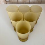 Service de 5 verres à pied dépolis
