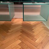 Roche bobois coffee table kyoto 146 x 46 x 50 glass sablé paris