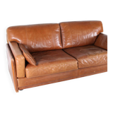 Large leather sofa Roche Bobois