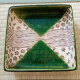 square dish in handcrafted Japanese ceramic.