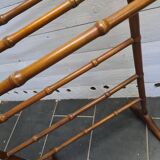 Bamboo style wooden towel holder