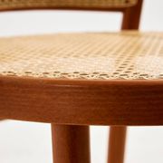 Fauteuil en hêtre et rotin