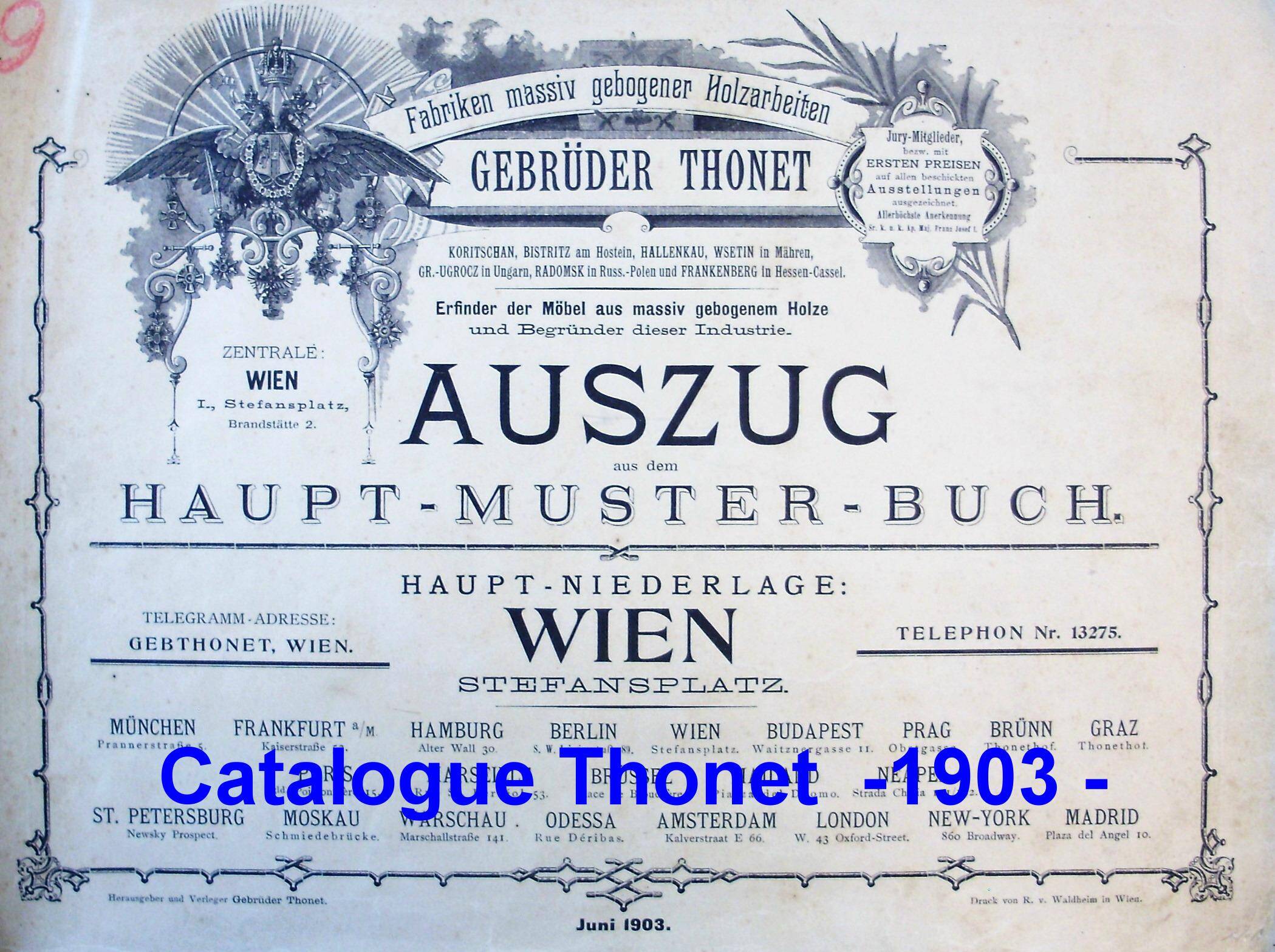 Chaise bistrot Thonet N°115 vers 1900 assise bois thermoformée