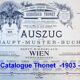 Chaise bistrot Thonet N°115 vers 1900 assise bois thermoformée