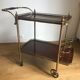 Service bar with vintage wheels in formica and brass 60s