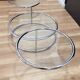 Glass and chrome coffee table
