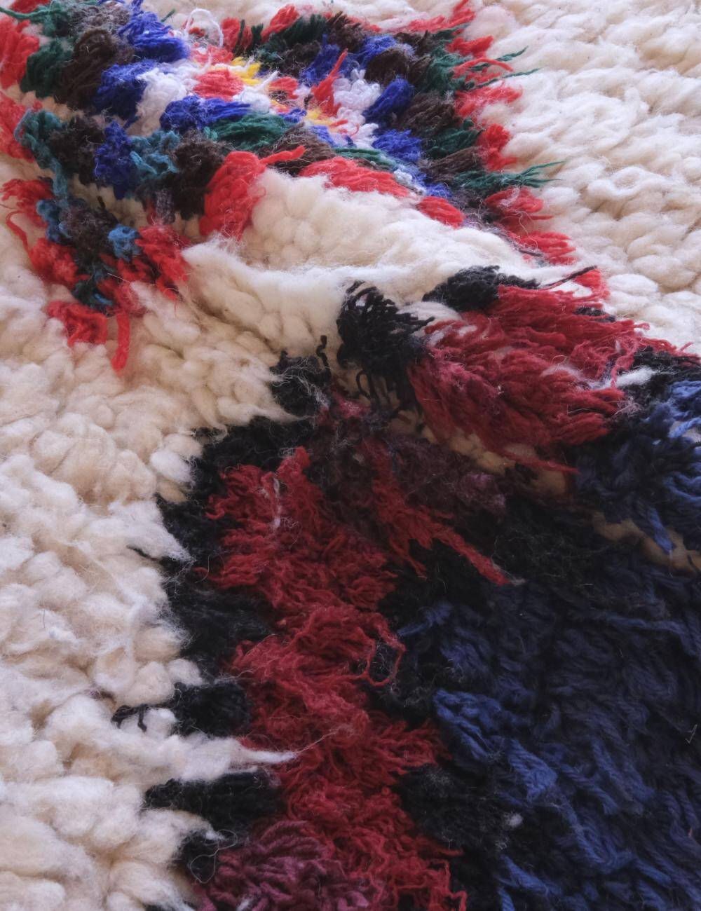 Vintage Bohemian Berber Rug - 194 x 64 cm