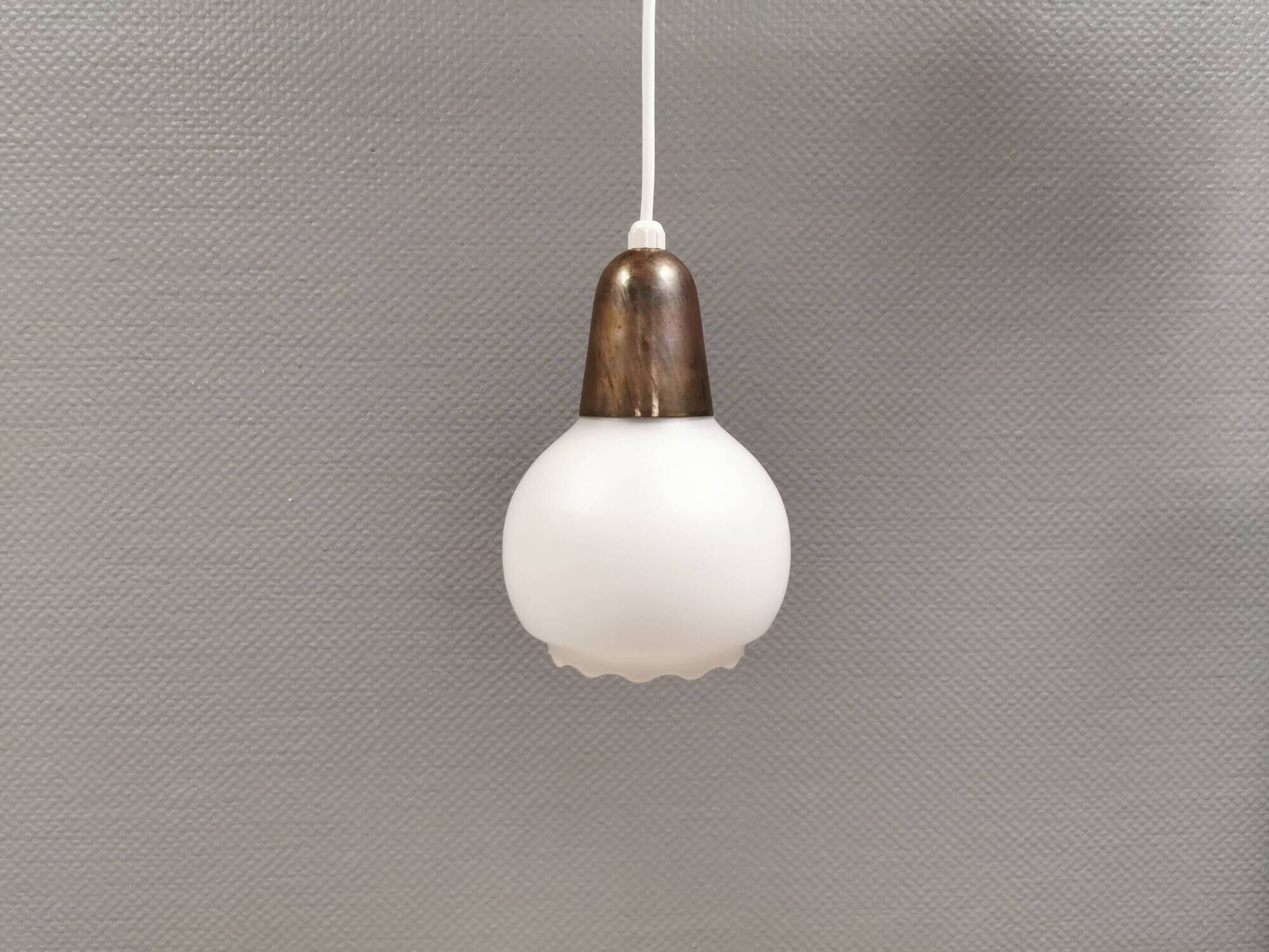 Small pendant lamp from the 1930s, manufactured by Nordisk Solar Denmark.