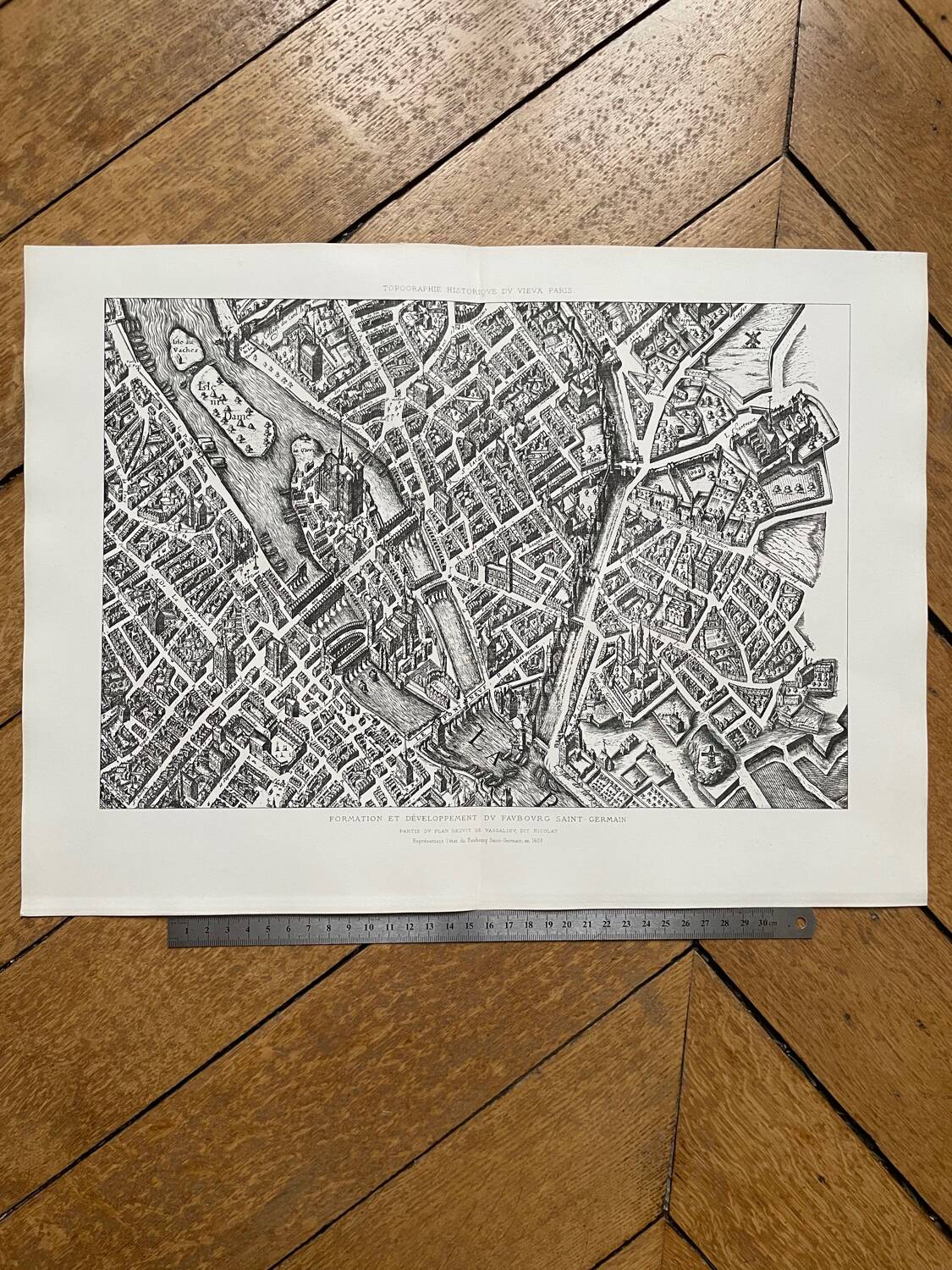 Plan ancien de Paris - Saint Germain des Près