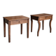 2 tables de nuit assorties / tables d'appoint / années 1980