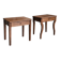 2 tables de nuit assorties / tables d'appoint / années 1980