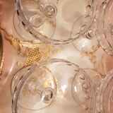 Set of 4 glasses cut Crystal