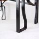 Industrial Bistro Table in Wood and Wrought Iron -