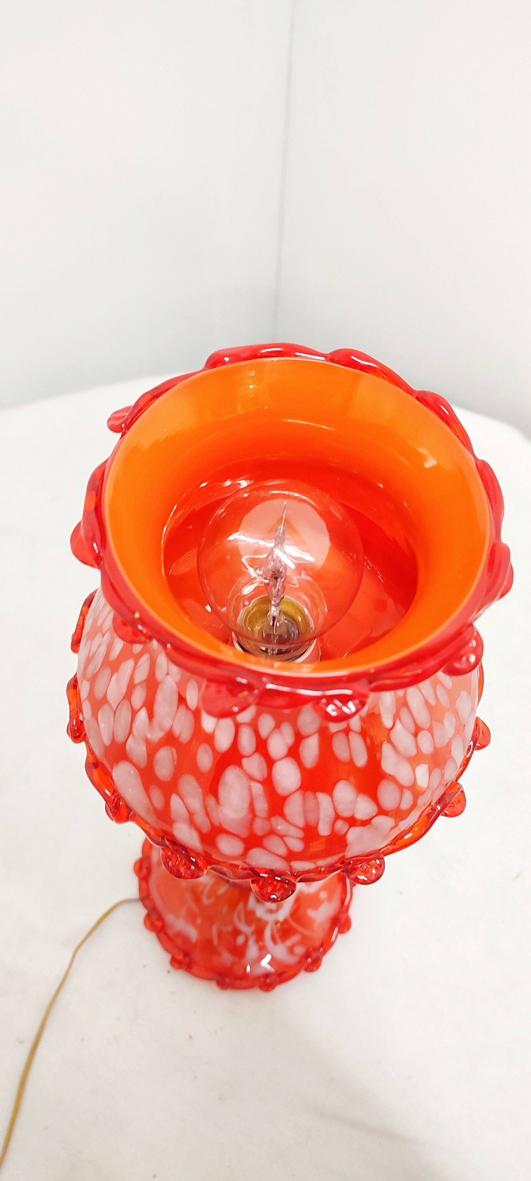 Murano glass table lamp. Italy, 1980