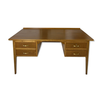 Two-sided oak desk, 50s