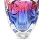 Vase by J. Hospodka for Chribska Glassworks, Former Czechoslovakia, 1960s