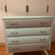 Vintage chest of drawers wood compass feet