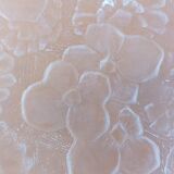 Serving dish in art deco frosted glass