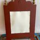 Miroir en bois peint