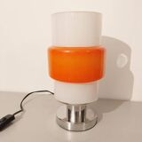 Vintage orange opaline lamp