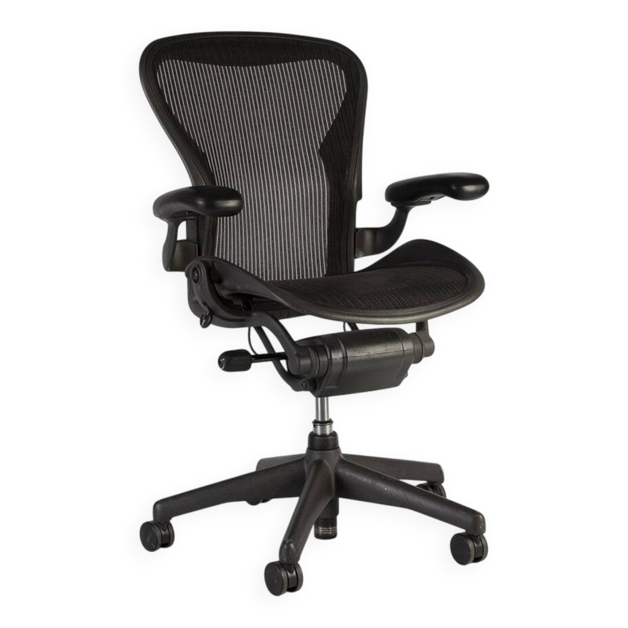 Chaise de bureau noire Herman Miller Original Chadwick & Stumpf Aeron B