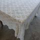 Handmade crochet antique bedspread